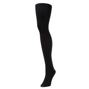 70% Cotton Blend Tights TALL Black B.ella Erika Opaque NEW Italian Luxe Hosiery